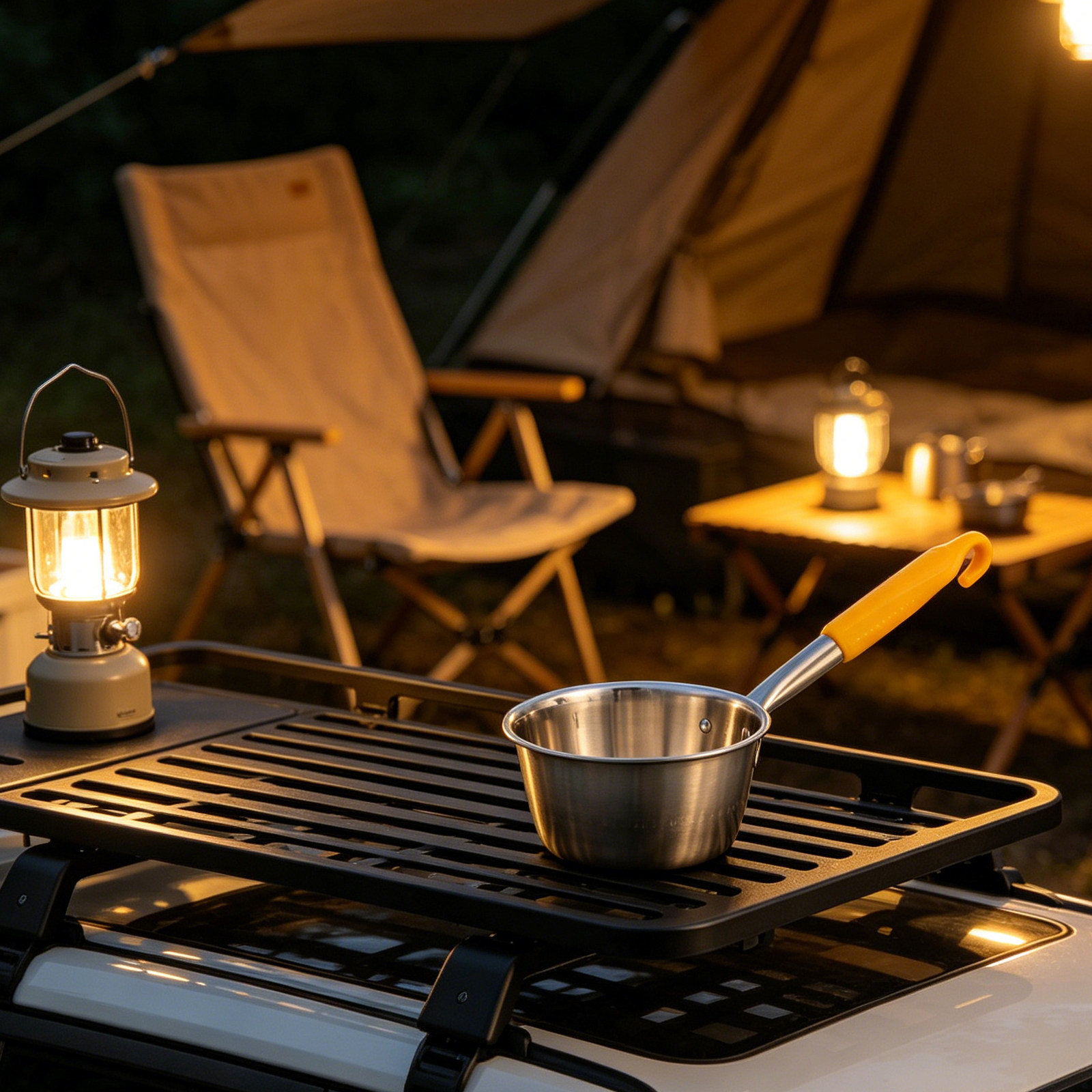 Camping Cooking Handle - Stainless Steel Water Ladle Portable 16.3in