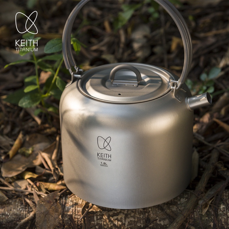 Camping Cooking And Drinking - Portable Outdoor Titanium Tea Set 15L