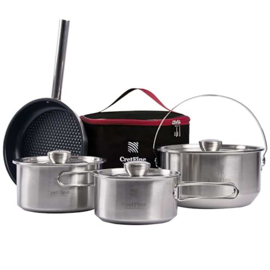 Camping Cooking Handle - CampPro Camp Cooking Set for 4-8: