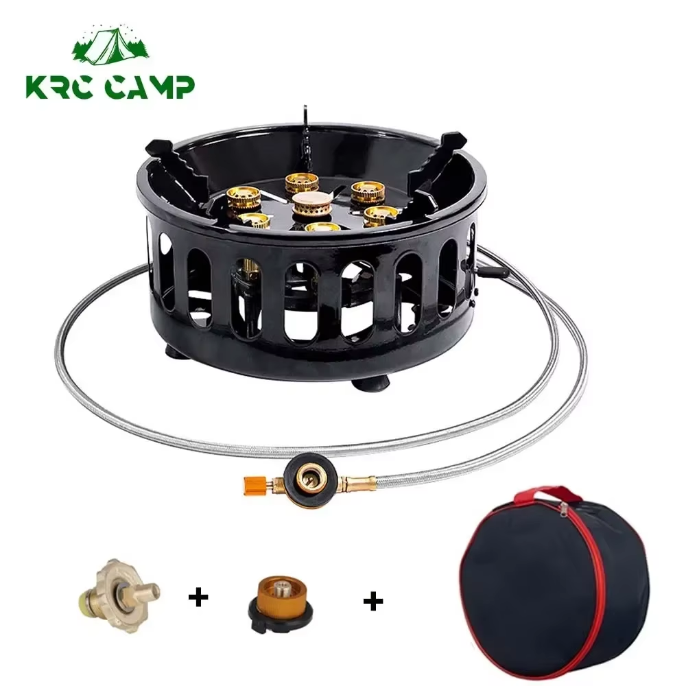Camping Cooking Heater - 19800W 7-Core Camping Stove High-Power Gase
