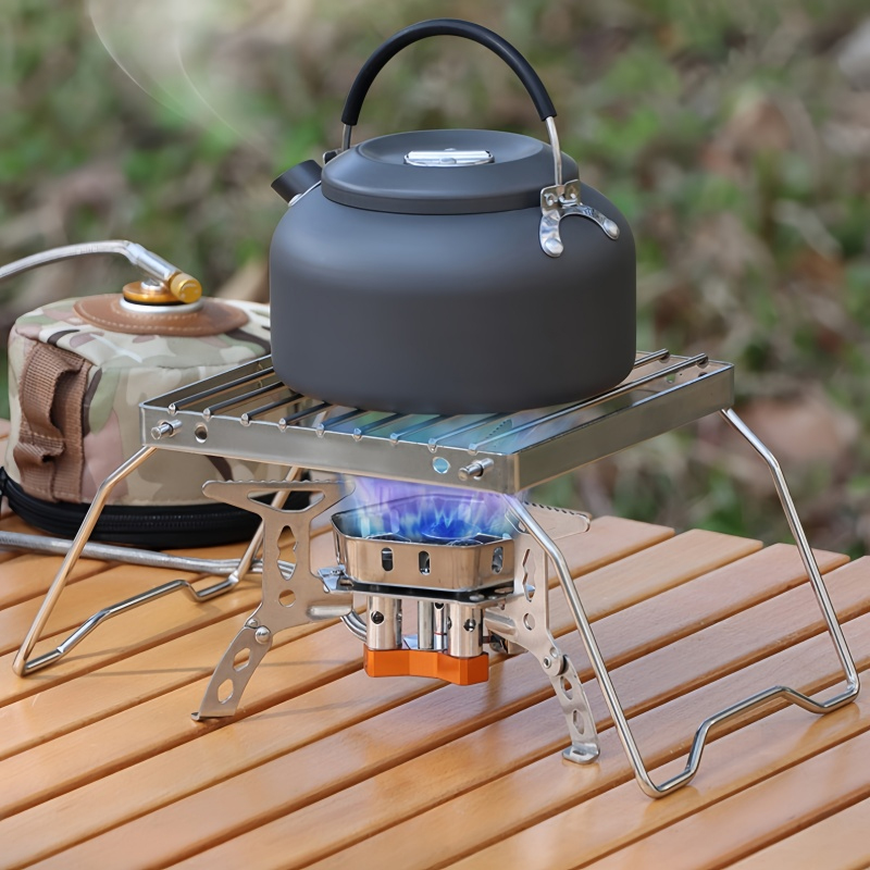 Camping Cooking Accessories - Stainless Steel Stove Stand Camping Portable