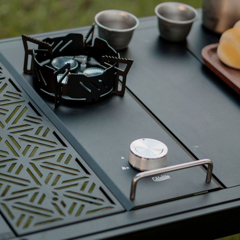 Camping Cooking Table - Mini Split Gas Stove Half Unit
