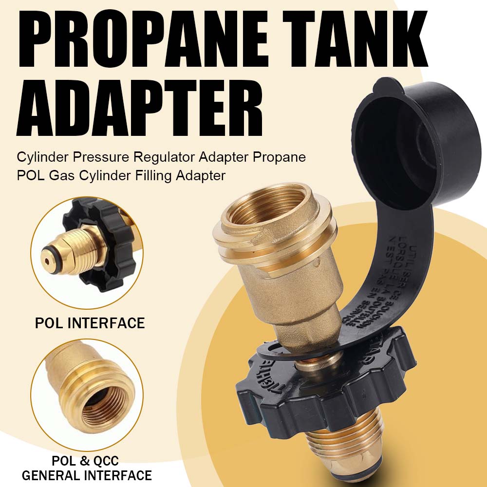 Camping Cooking Heater - Propane POL To QCC1 Type1 Tank