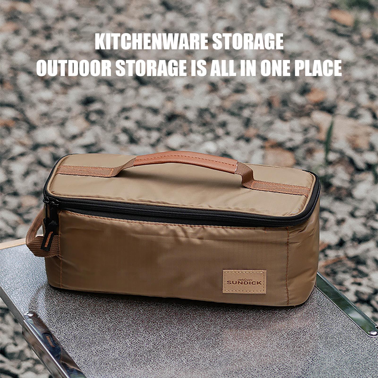 Camping Cooking Handle - Outdoor Camping Storage Organizer Tote, Portable