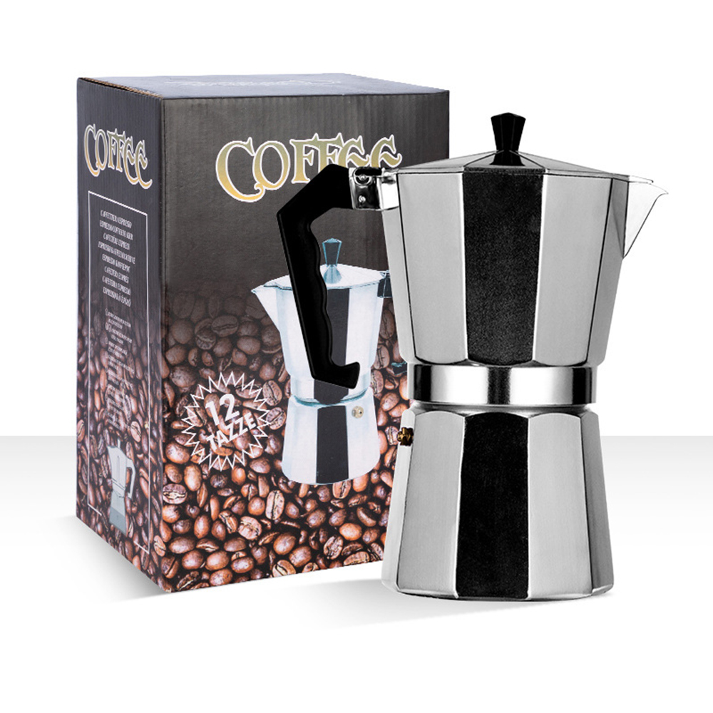 Camping Cooking Accessories - Moka Pot Aluminum Octagonal Italian Espresso