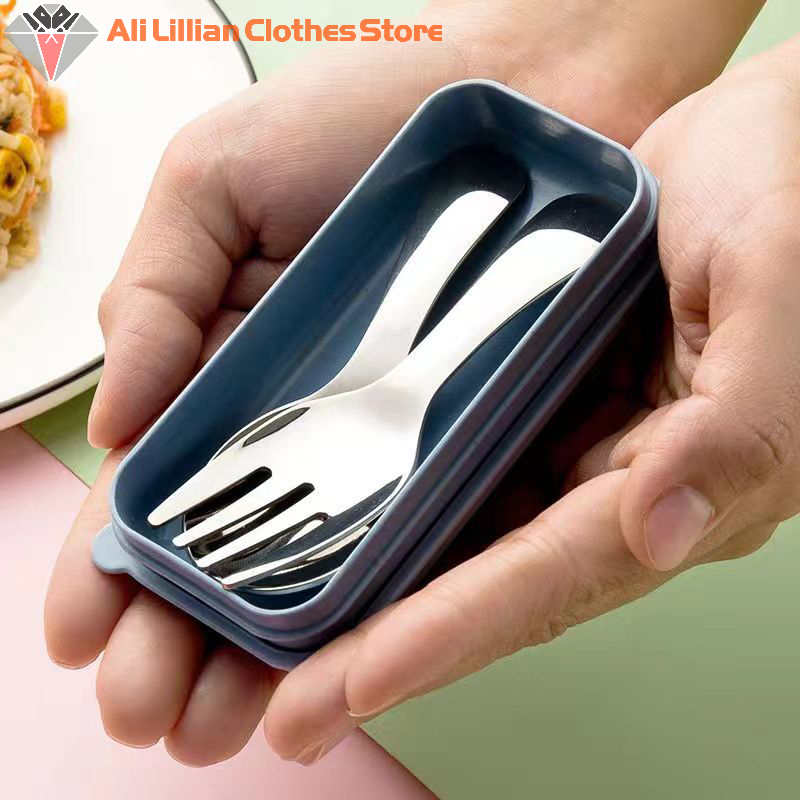 Camping Cooking Cutlery Set - Mini Portable Spoon Fork Tableware Outdoor
