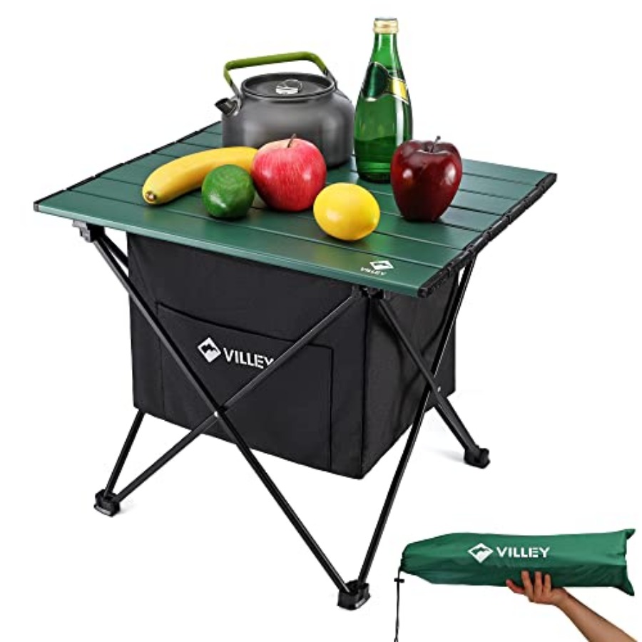 Camping Cooking Table - Por Side, Ultralight Aluminum Folding Beach
