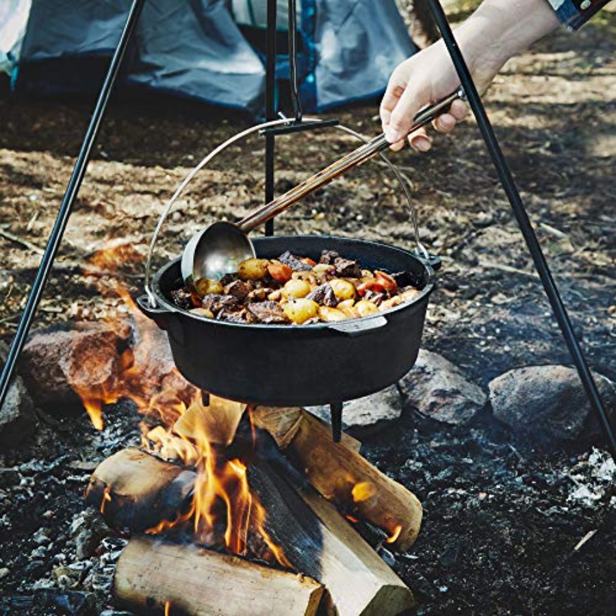 6Qt Cast Iron Camping Dutch Ov - огляд і ціна Camp Dutch Oven Cast