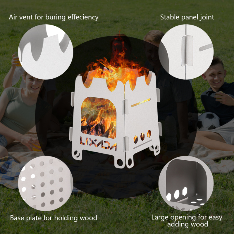 Lixada Titanium/Stainless stee - огляд і ціна Camping Cooking Open Fire