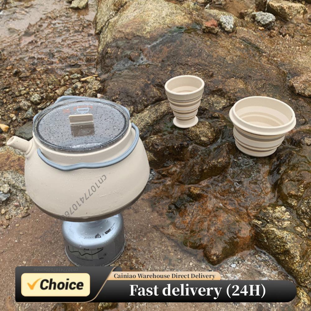 Outdoor Folding Silicone Kettl - огляд і ціна Camping Cooking Handle