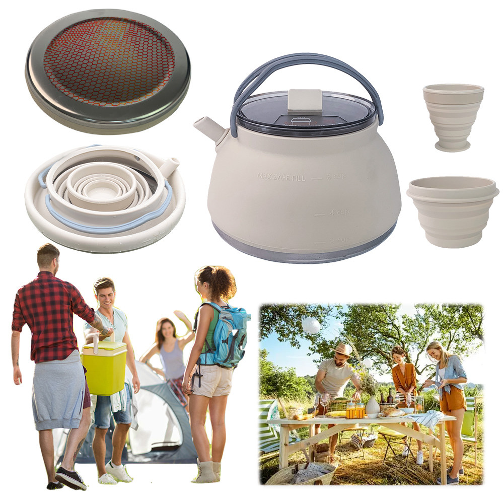 Outdoor Folding Silicone Kettl - огляд і ціна Camping Cooking Handle
