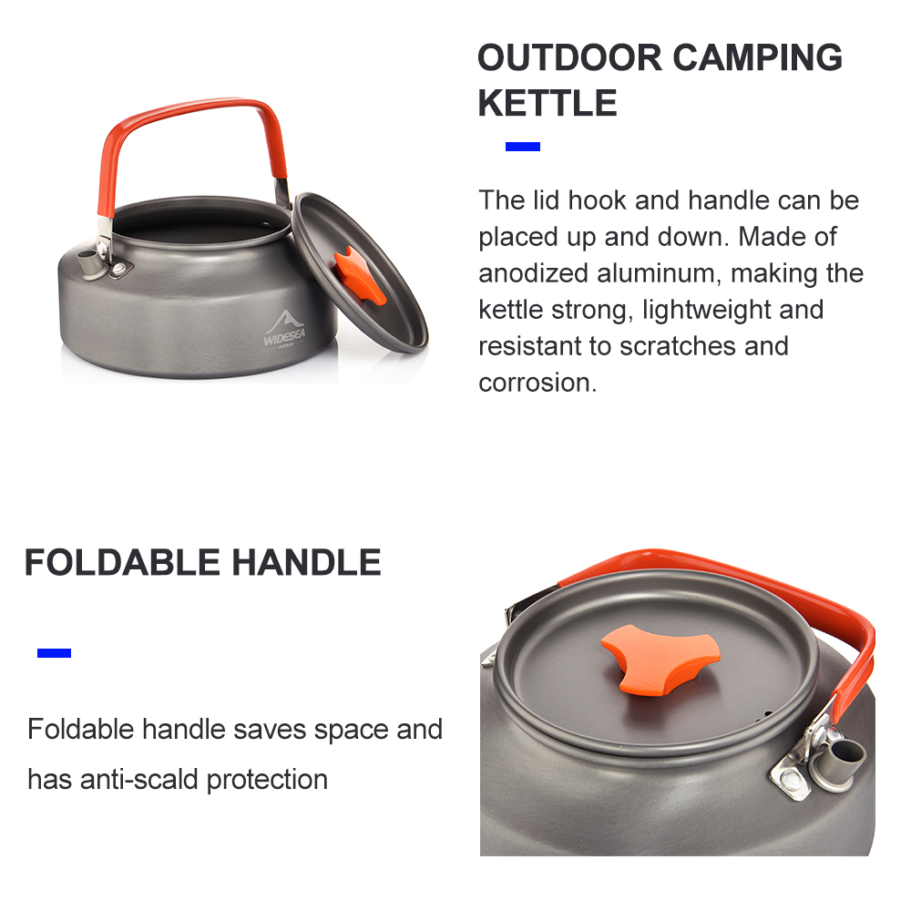 Widesea 1.1L 2L1.5L Camping Wa - огляд і ціна Camping Cooking Pan Set