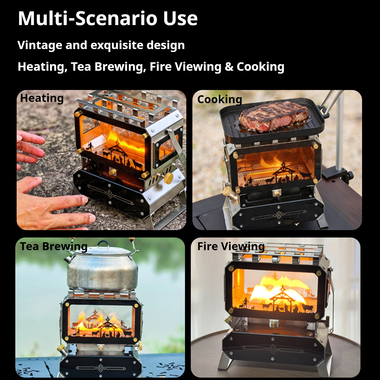 Multi-Purpose Camping Lamp Sto - огляд і ціна Camping Cooking Open Fire