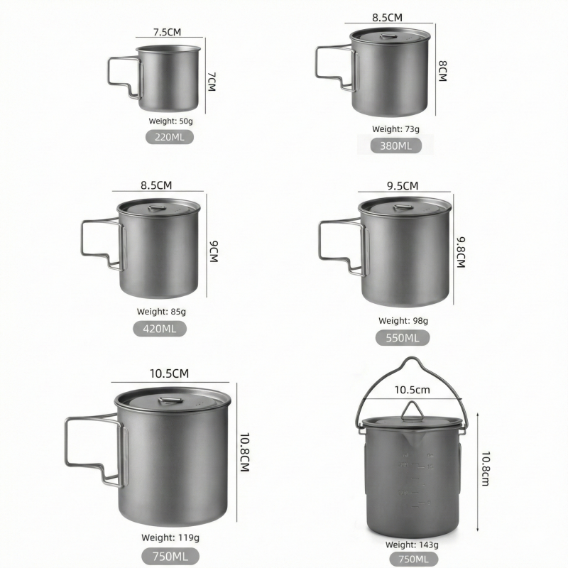 Titanium Camping Mug with Fold - огляд і ціна Camping Cooking Handle
