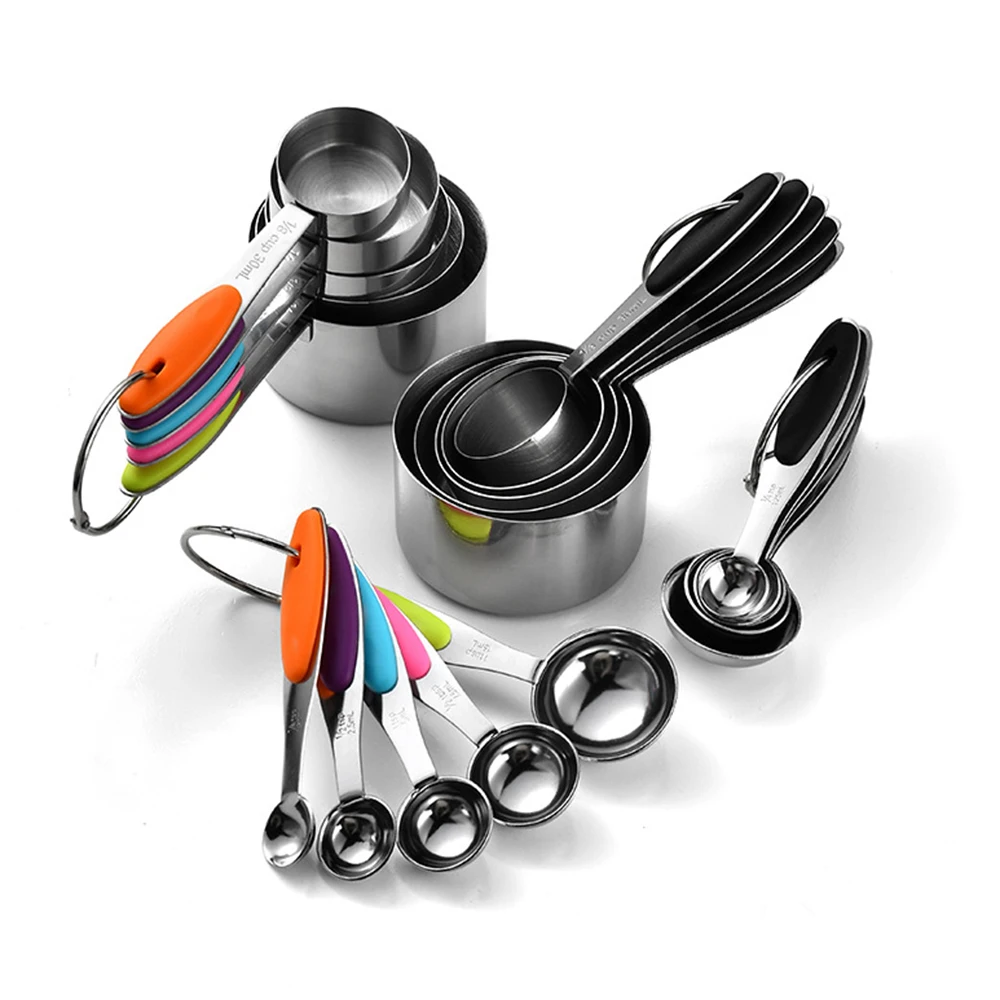 5/10Pcs Stainless Steel Measur - огляд і ціна Camping Cooking Pan Set