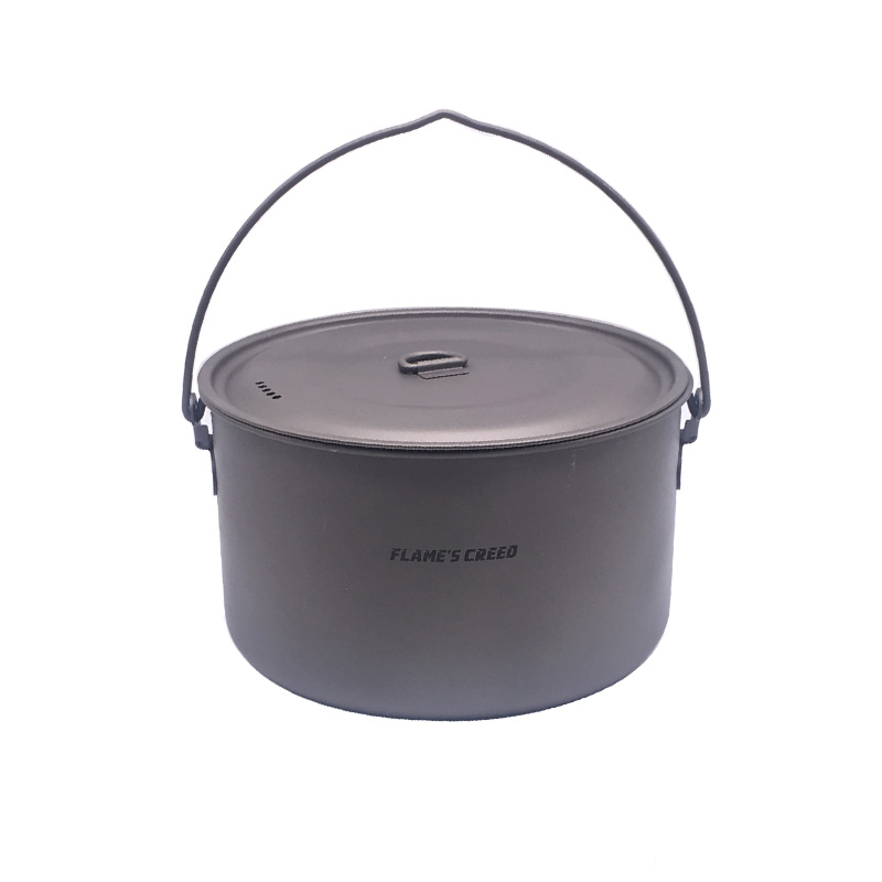 FLAME'S CREED 1100ml 1950ml Ul - огляд і ціна Camping Cooking Pan Set