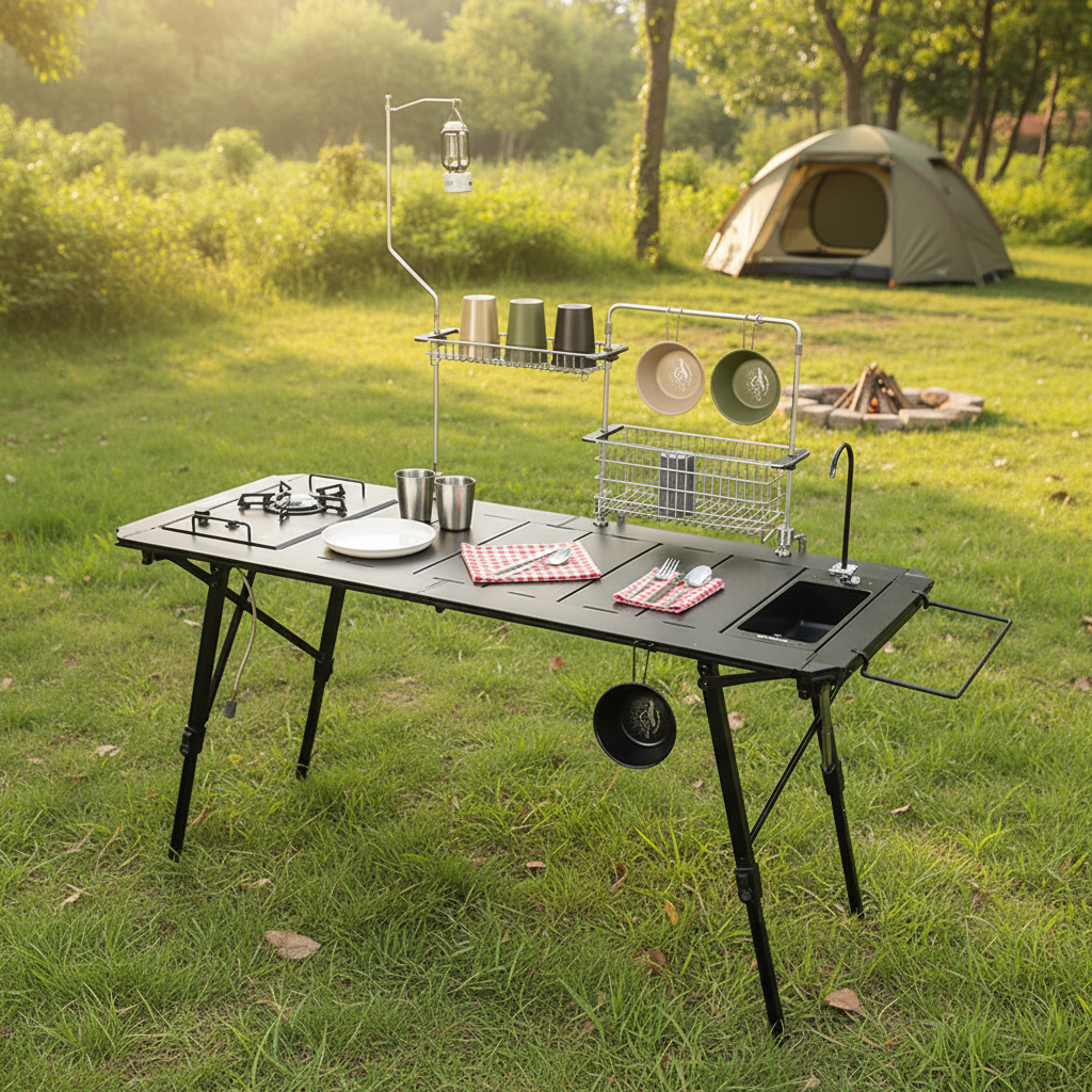 Portable Aluminum Alloy Igt Ta - огляд і ціна Camping Cooking Table