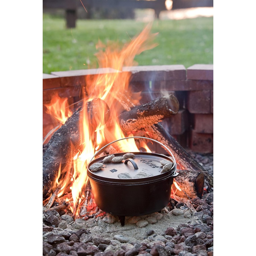 8 Quart Pre-Seasoned Cast Iron - огляд і ціна Camping Cooking Handle