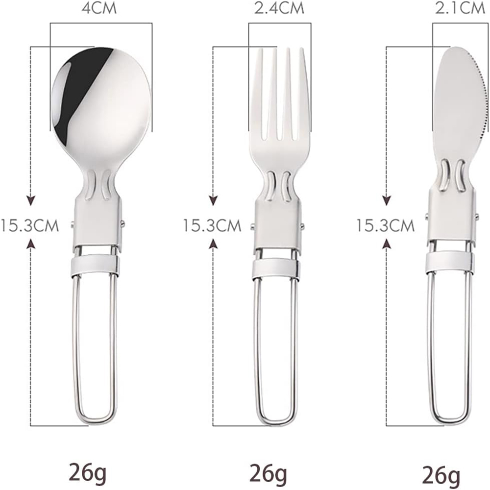 Camping Flatware Sets Stainles - огляд і ціна Camping Cooking Cutlery Set