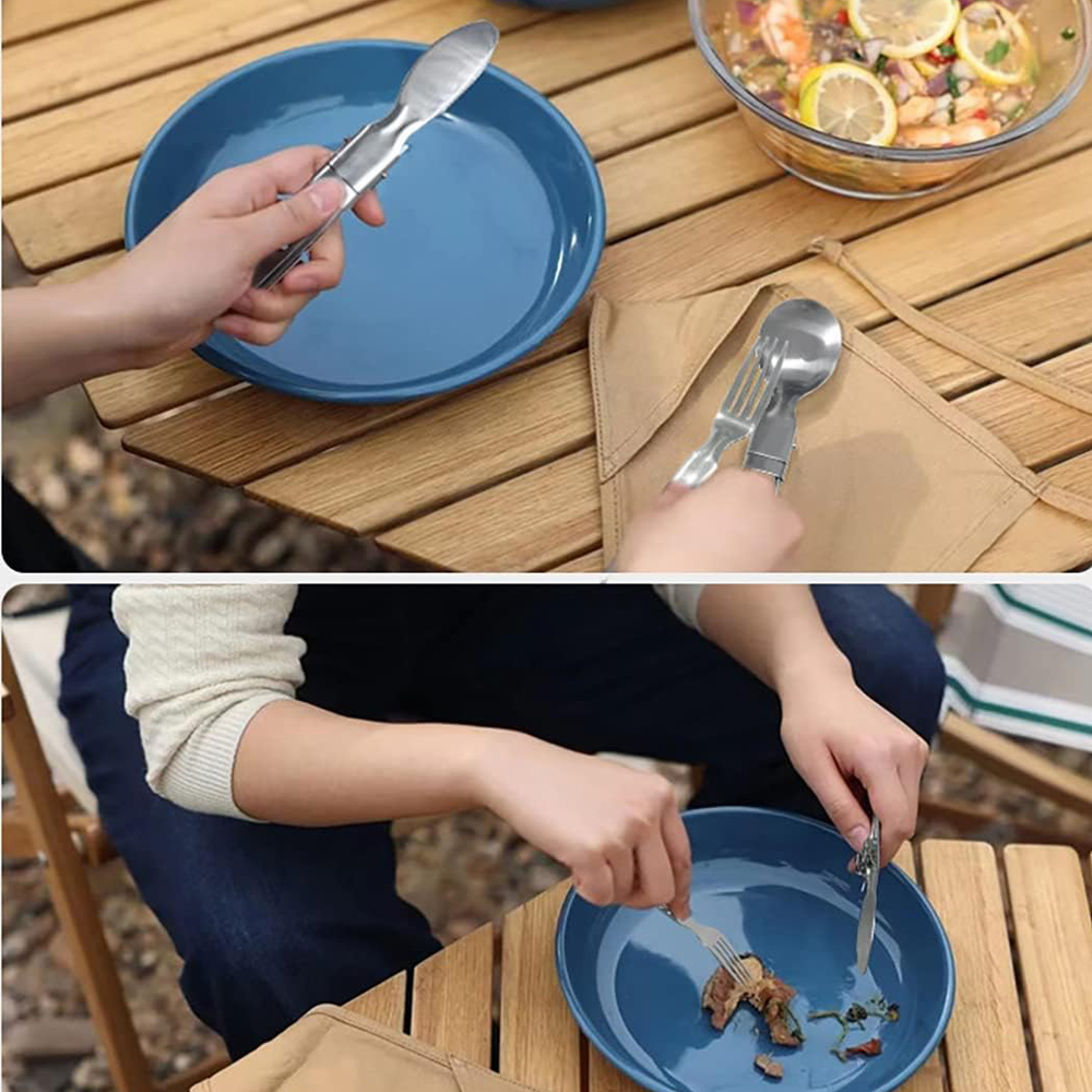 Camping Flatware Sets Stainles - огляд і ціна Camping Cooking Cutlery Set