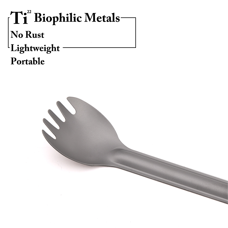 TiTo Titanium Spork Spoon Long - огляд і ціна Camping Cooking Handle