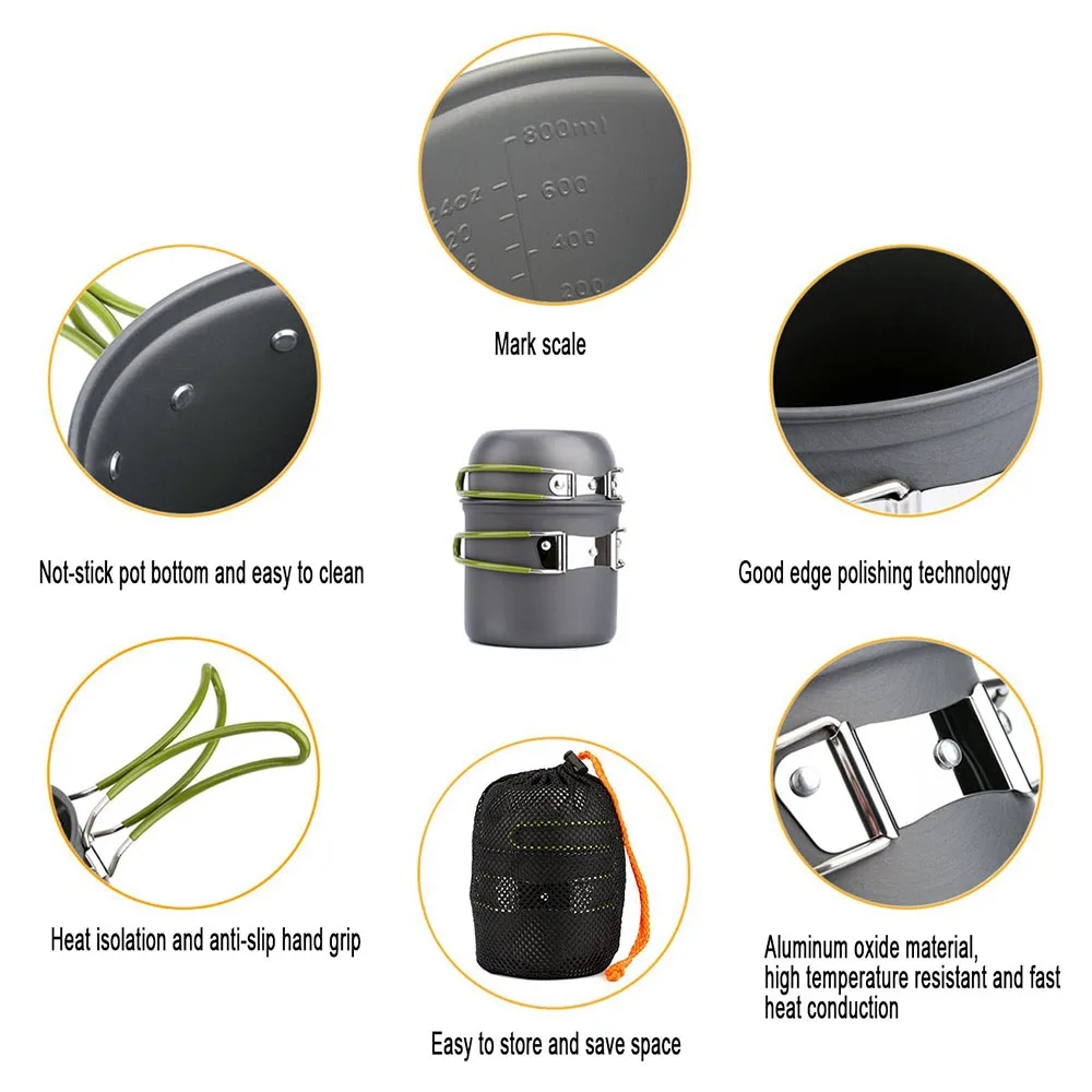 Camping Cookware Mess Kit Ultr - огляд і ціна Camping Cooking Accessories