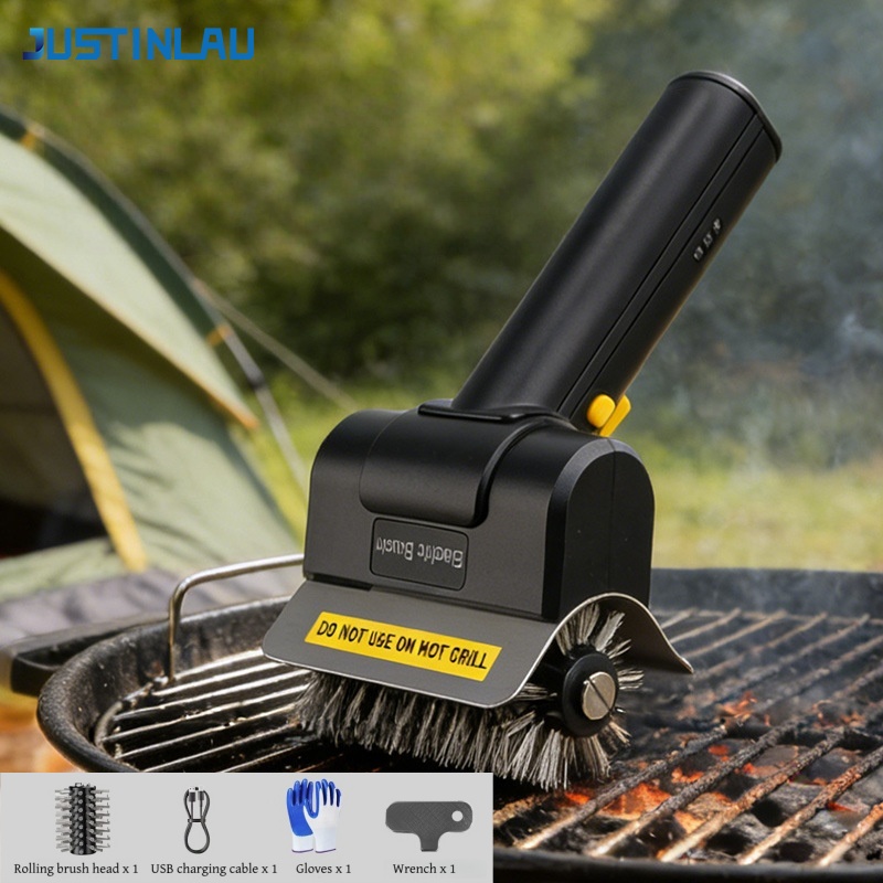 JUSTINLAU Electric Grill Brush - огляд і ціна Camping Cooking Bbq