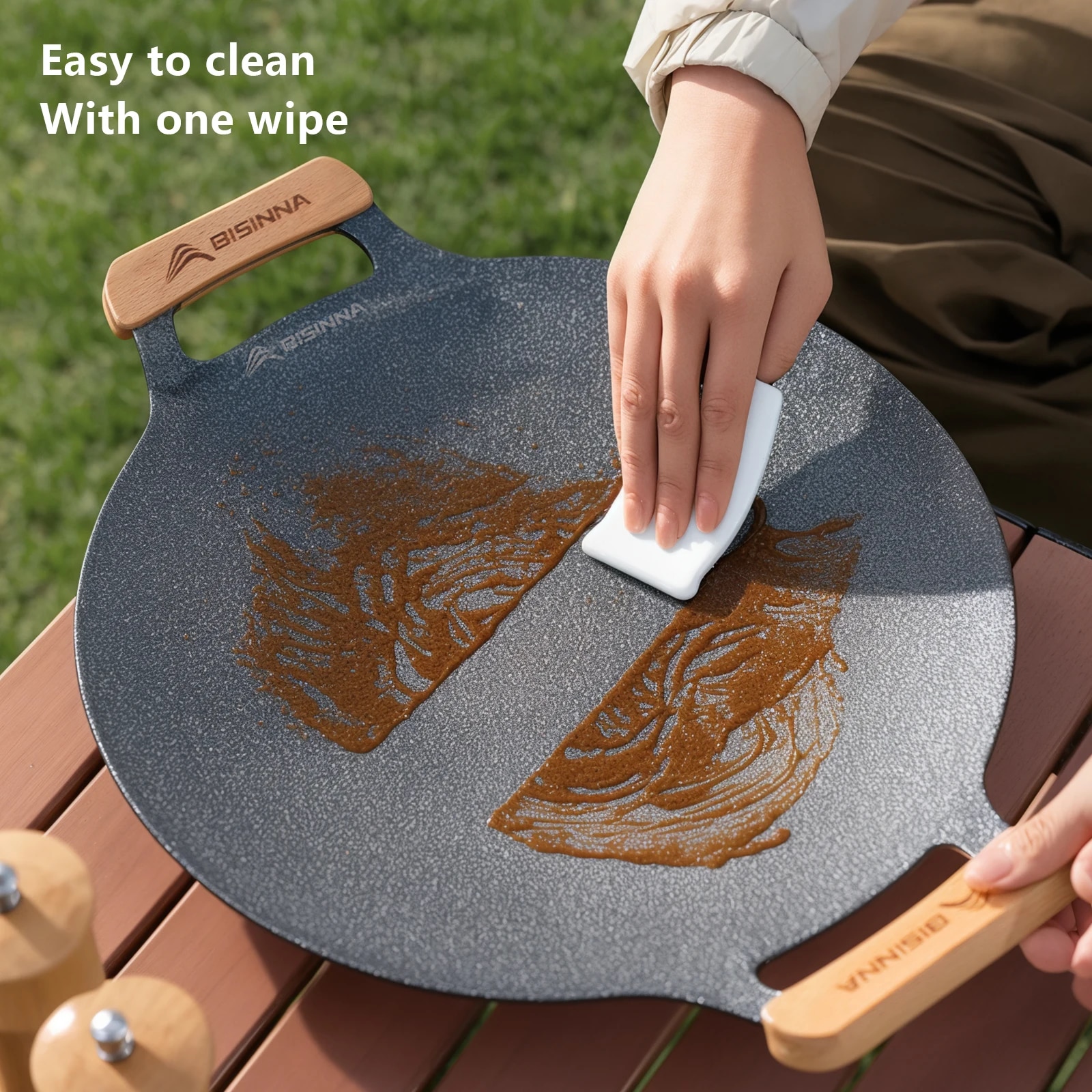 BISINNA 34CM Outdoor BBQ Grill - огляд і ціна Camping Cooking Equipment