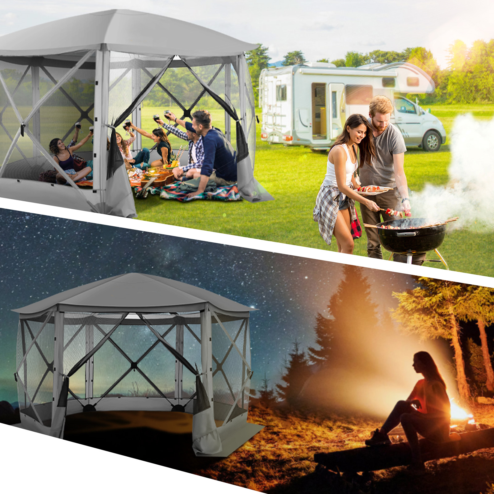 Pop up Gazebo Screen Tent Scre - огляд і ціна Camping Cooking Gazebo
