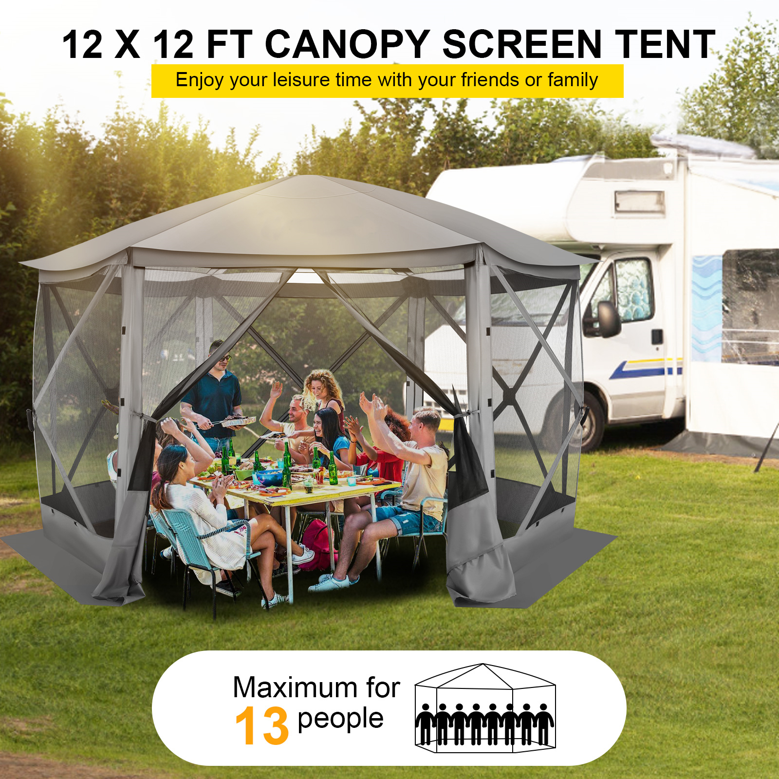 Pop up Gazebo Screen Tent Scre - огляд і ціна Camping Cooking Gazebo