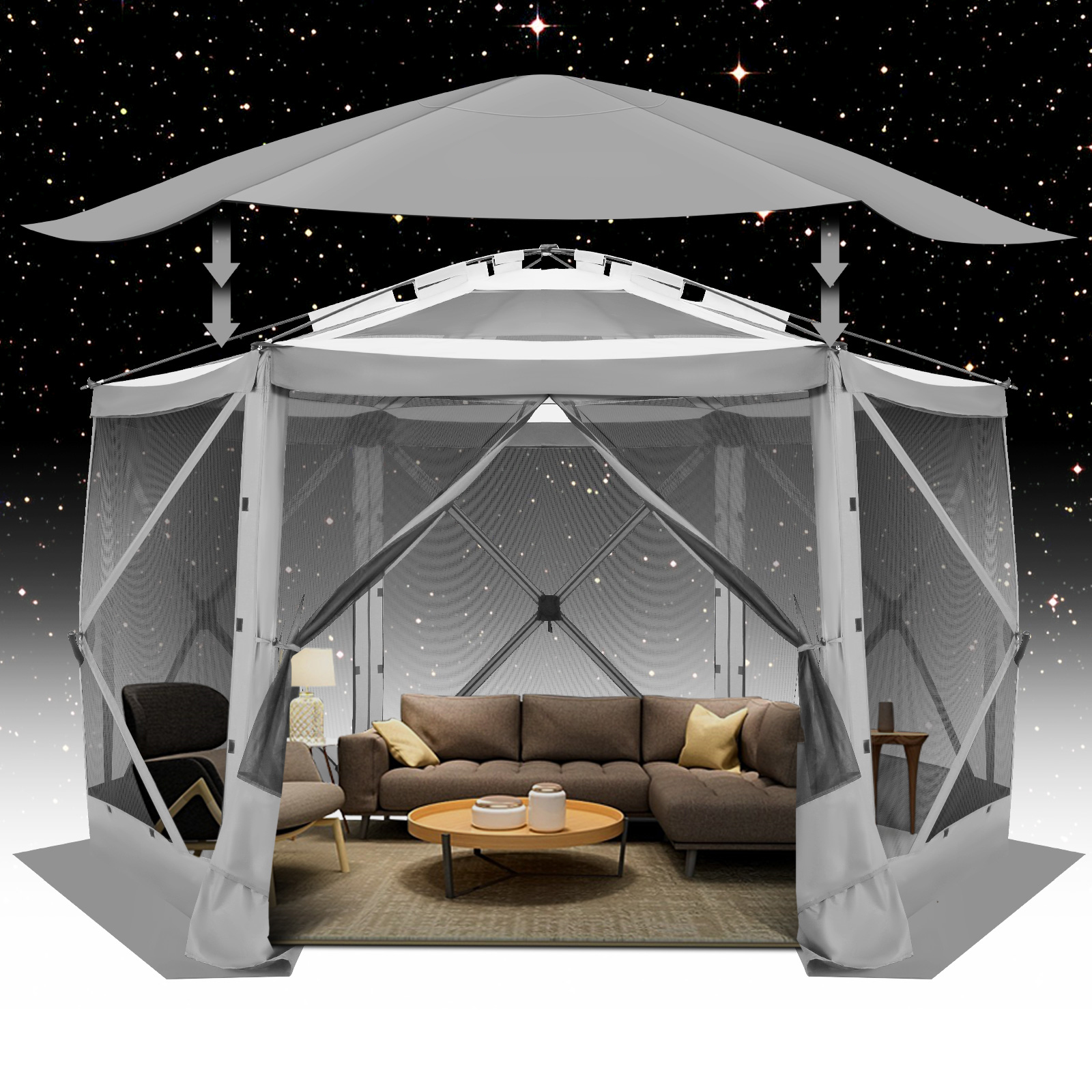 Pop up Gazebo Screen Tent Scre - огляд і ціна Camping Cooking Gazebo