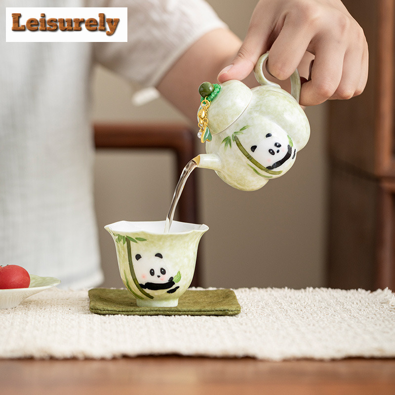 Hand-painted Panda Travel Tea  - огляд і ціна Camping Cooking Accessories