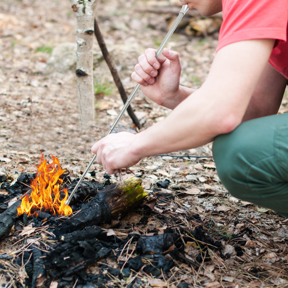 Outdoor Cooking Blow Fire Tube - огляд і ціна Camping Cooking Fire