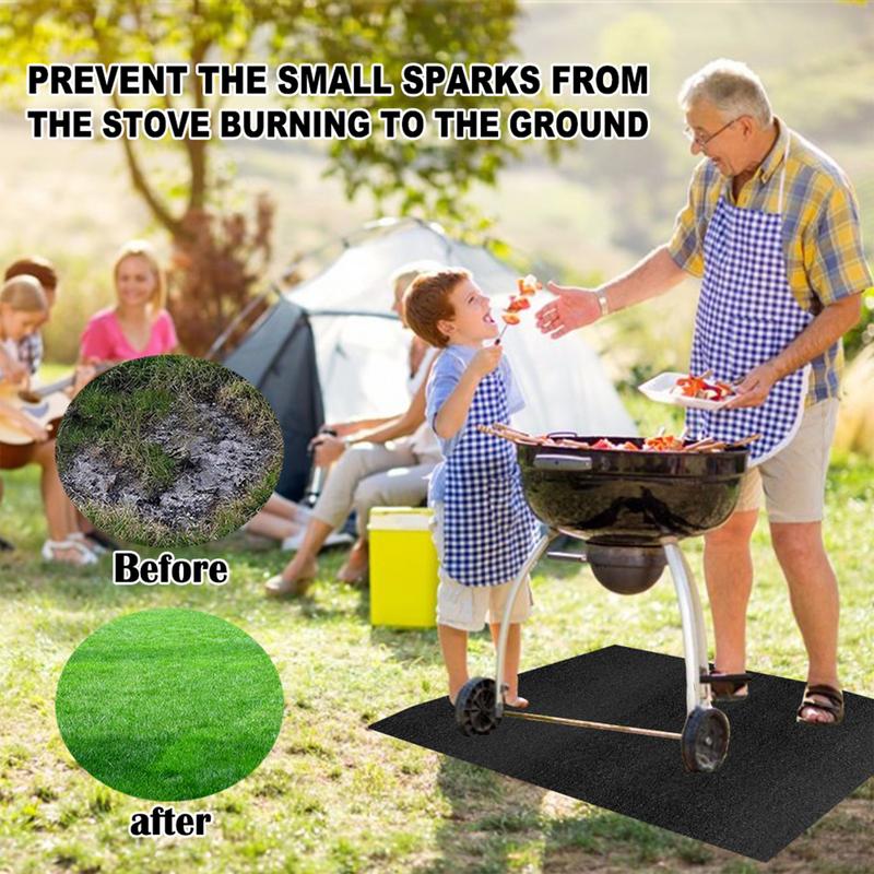 Under Grill Mat Fireplace Fire - огляд і ціна Camping Cooking Mat
