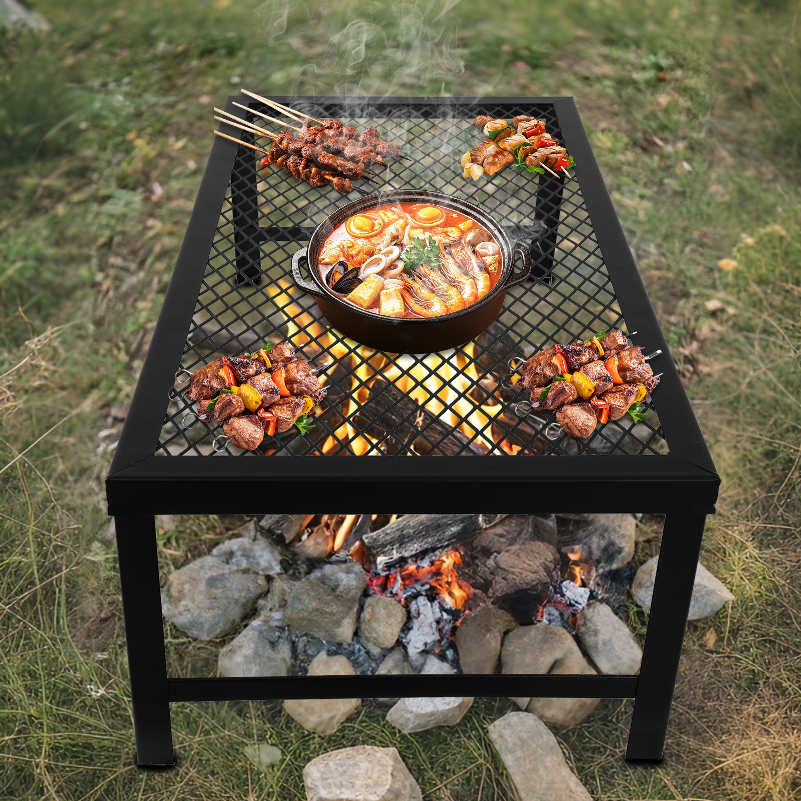 Portable Foldable Camping Gril - огляд і ціна Camping Cooking Bbq