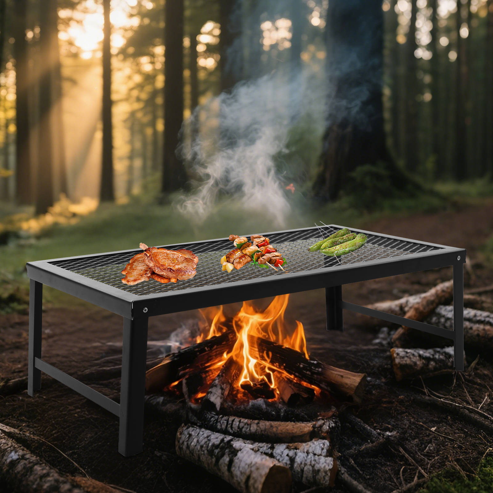 Portable Foldable Camping Gril - огляд і ціна Camping Cooking Bbq