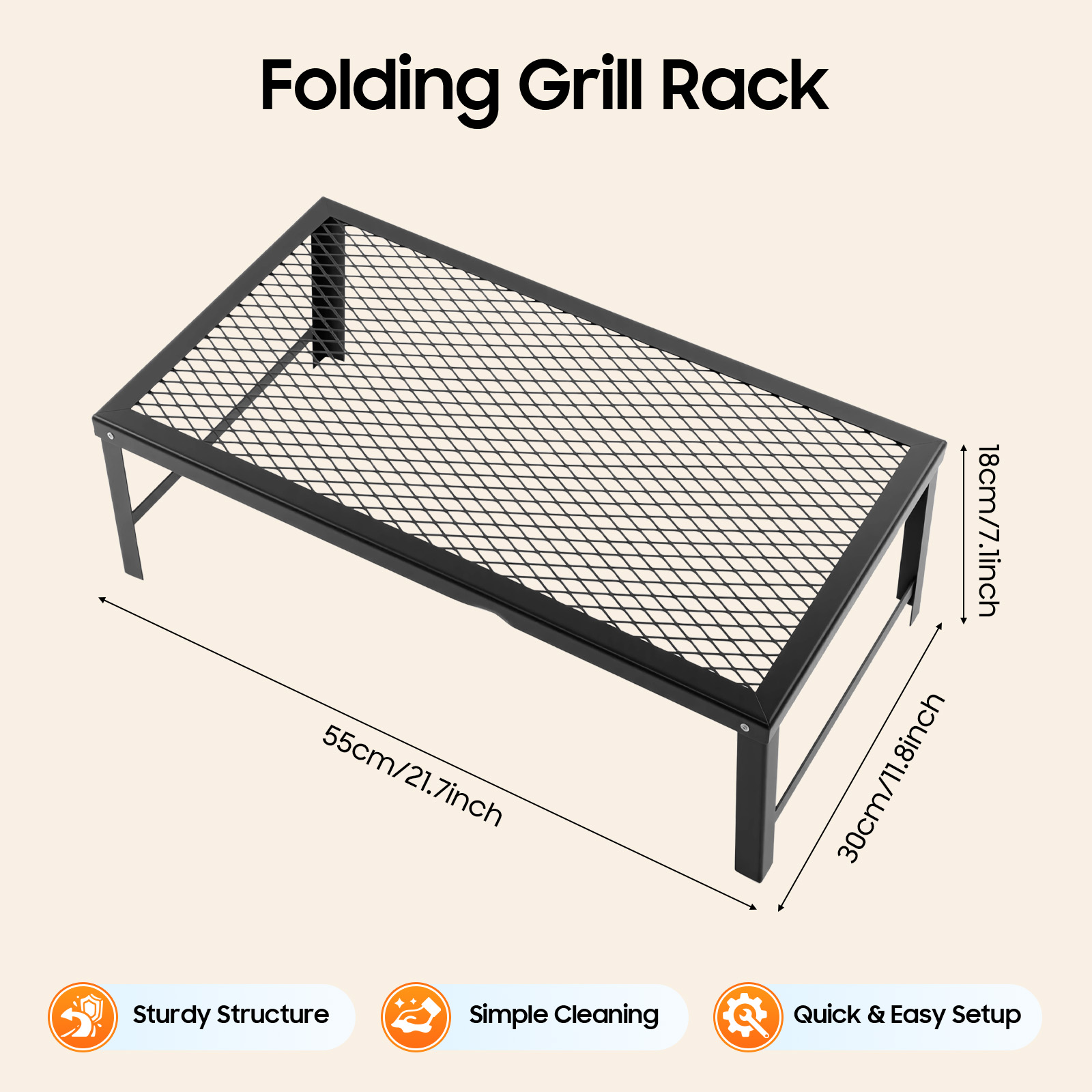 Portable Foldable Camping Gril - огляд і ціна Camping Cooking Bbq