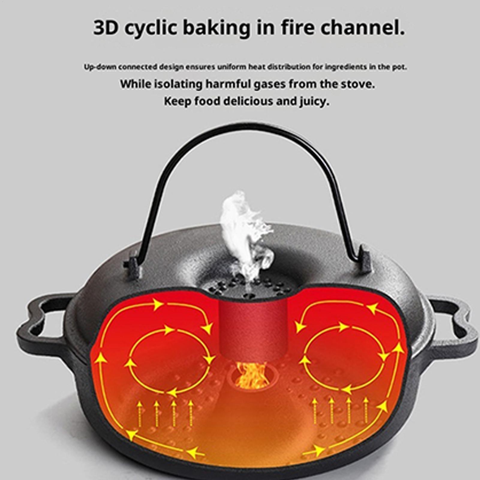 Cauldron Pot for Cooking Non-S - огляд і ціна Camp Dutch Oven Cast