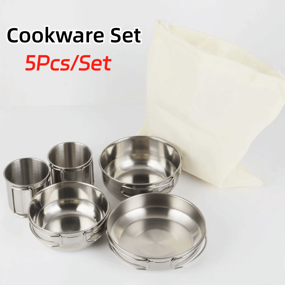 5Pcs 304 Stainless Steel Campi - огляд і ціна Camping Cooking Handle