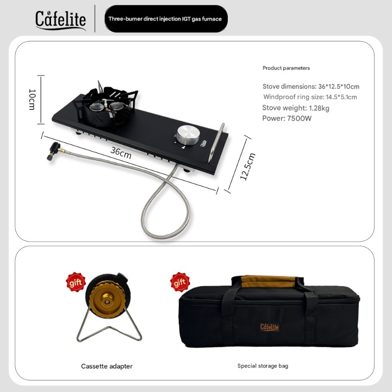 Mini Split Gas Stove Half Unit - огляд і ціна Camping Cooking Table