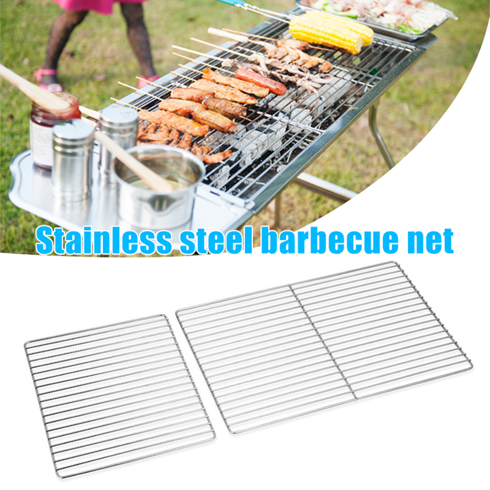 Stainless Steel BBQ Grill Grid - огляд і ціна Camping Cooking Bbq