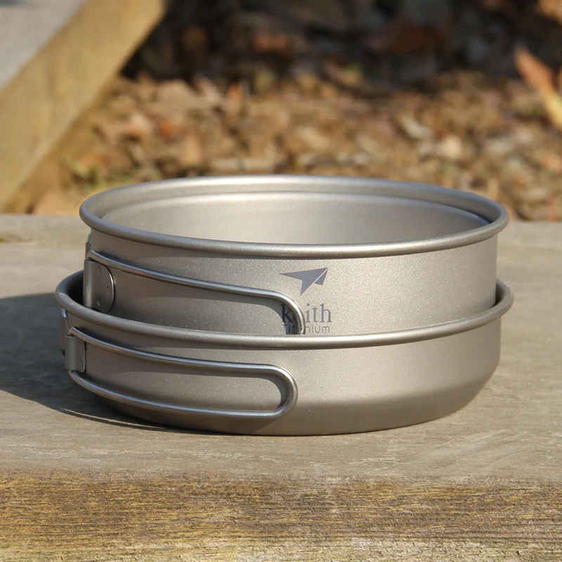Keith 3PCS Titanium Cookware P - огляд і ціна Camping Cooking Handle