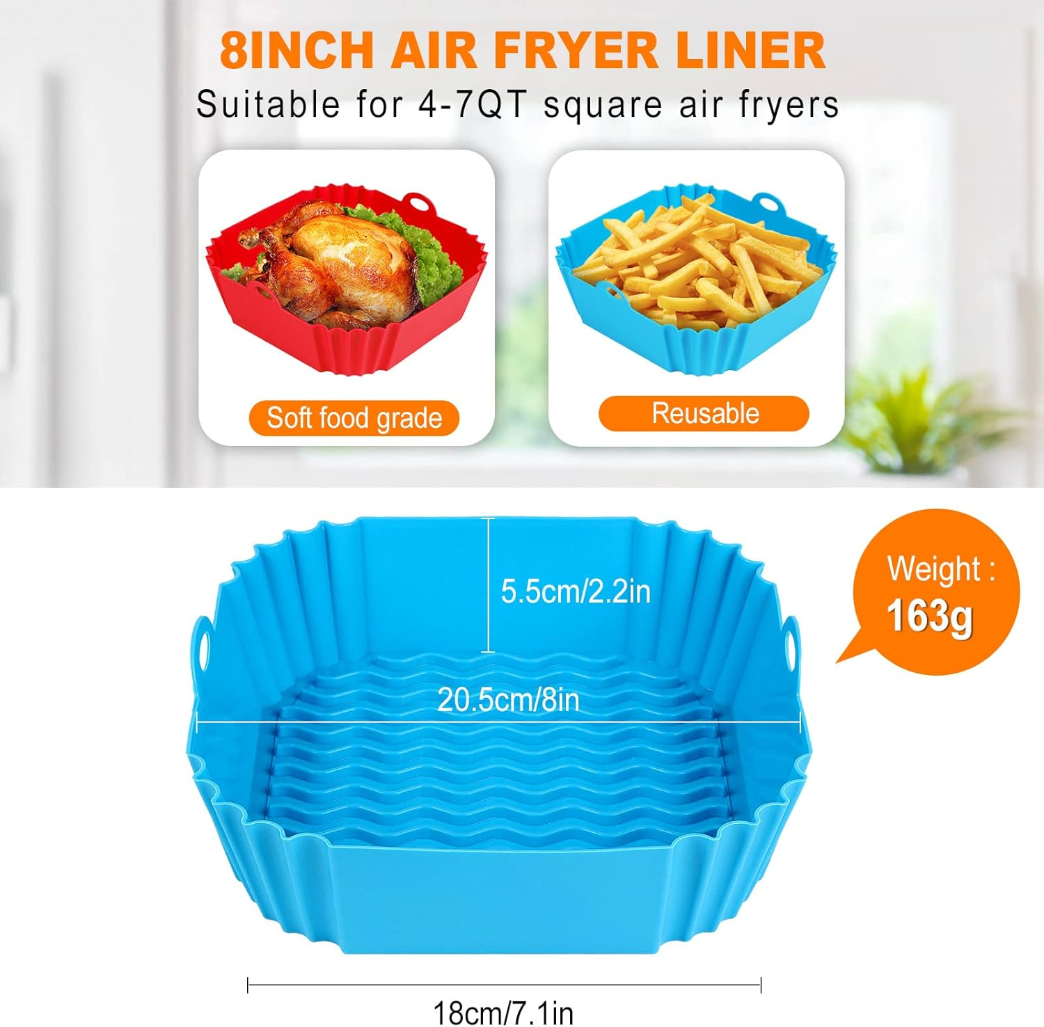 Square Silicone Air Fryer Mats - огляд і ціна Camping Cooking Mat