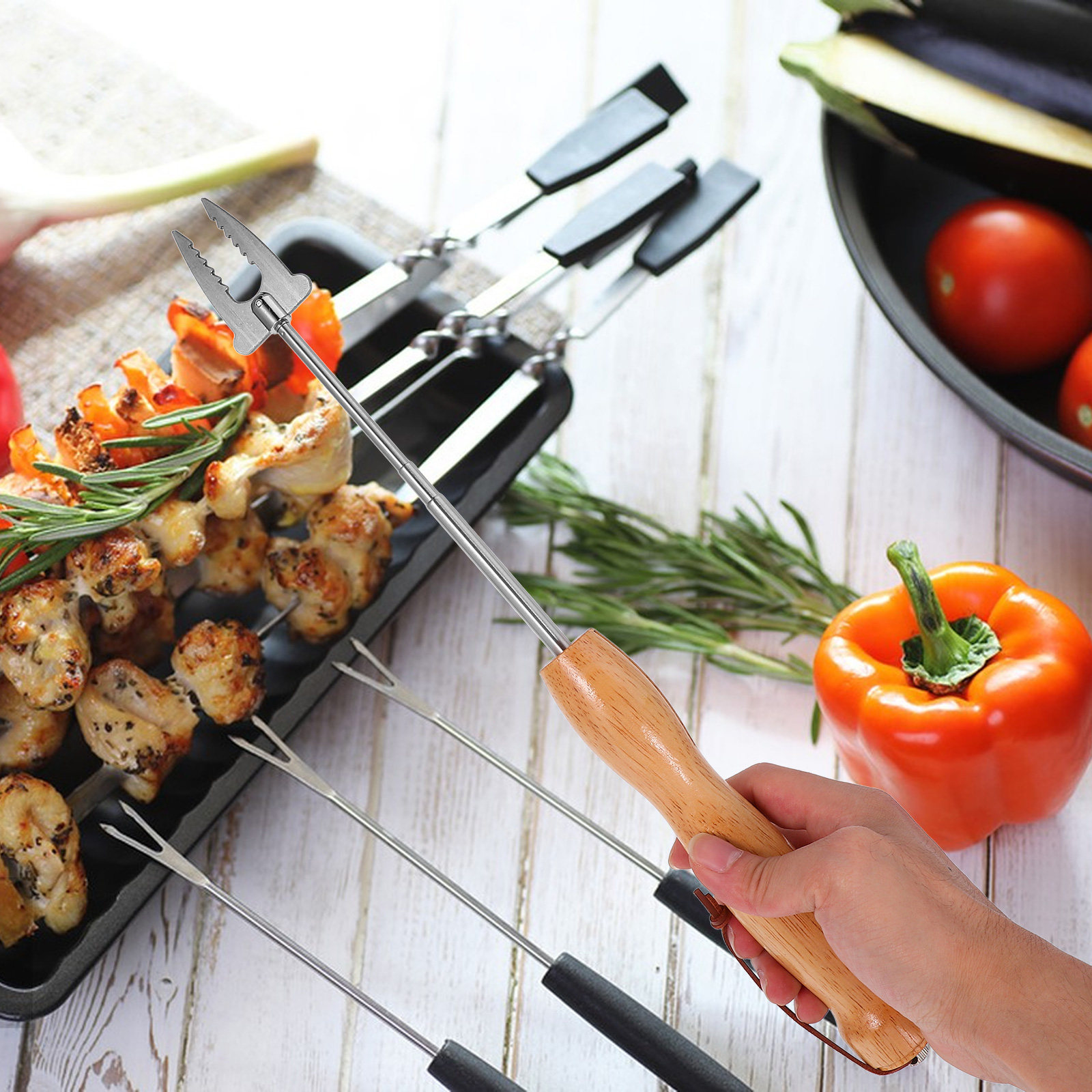Stainless Steel Extendable Bbq - огляд і ціна Camping Cooking Fire