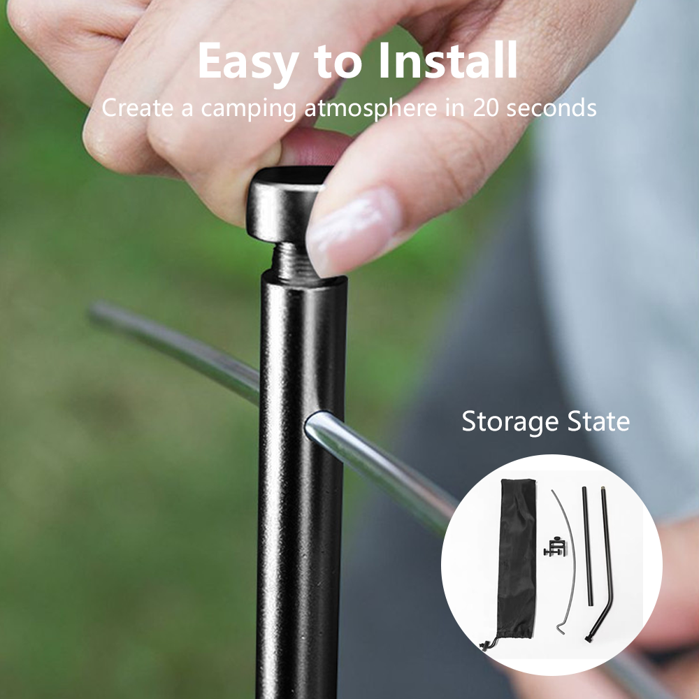 TARKA Detachable Lantern Stand - огляд і ціна Campfire Cooking