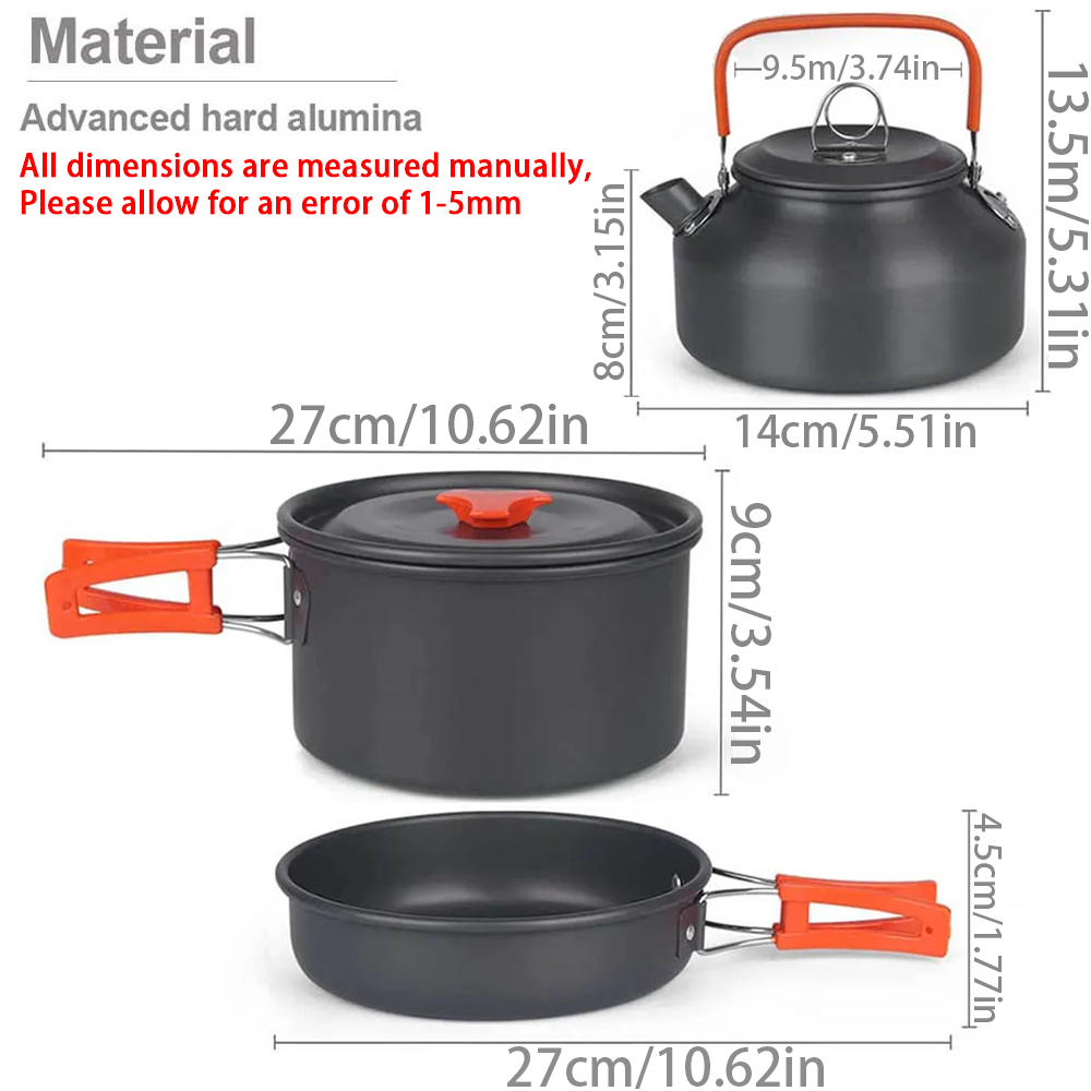 1pcs/1set Camping Cookware Kit - огляд і ціна Camping Cooking Roll