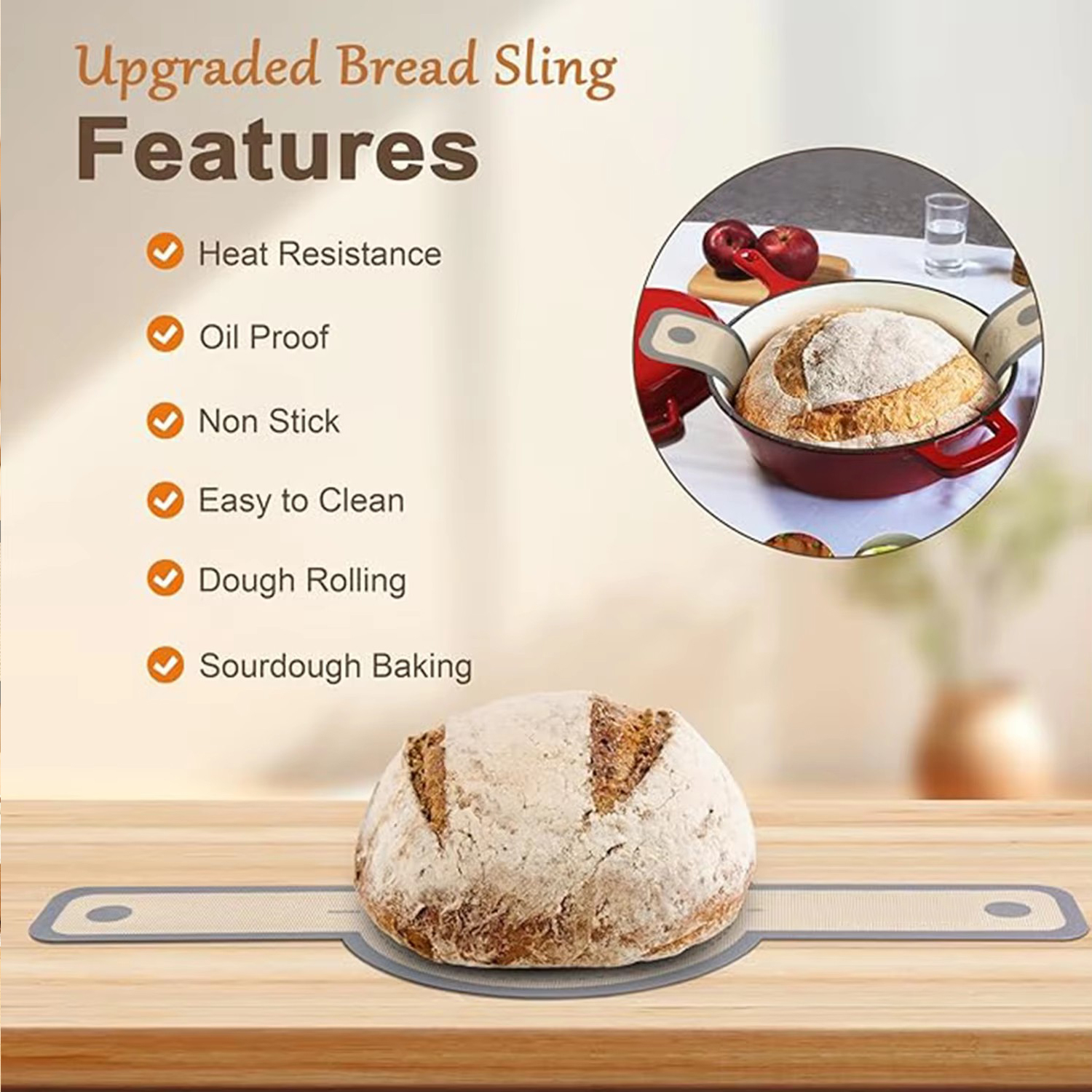 Silicone Bread Sling for Dutch - огляд і ціна Camping Cooking Mat