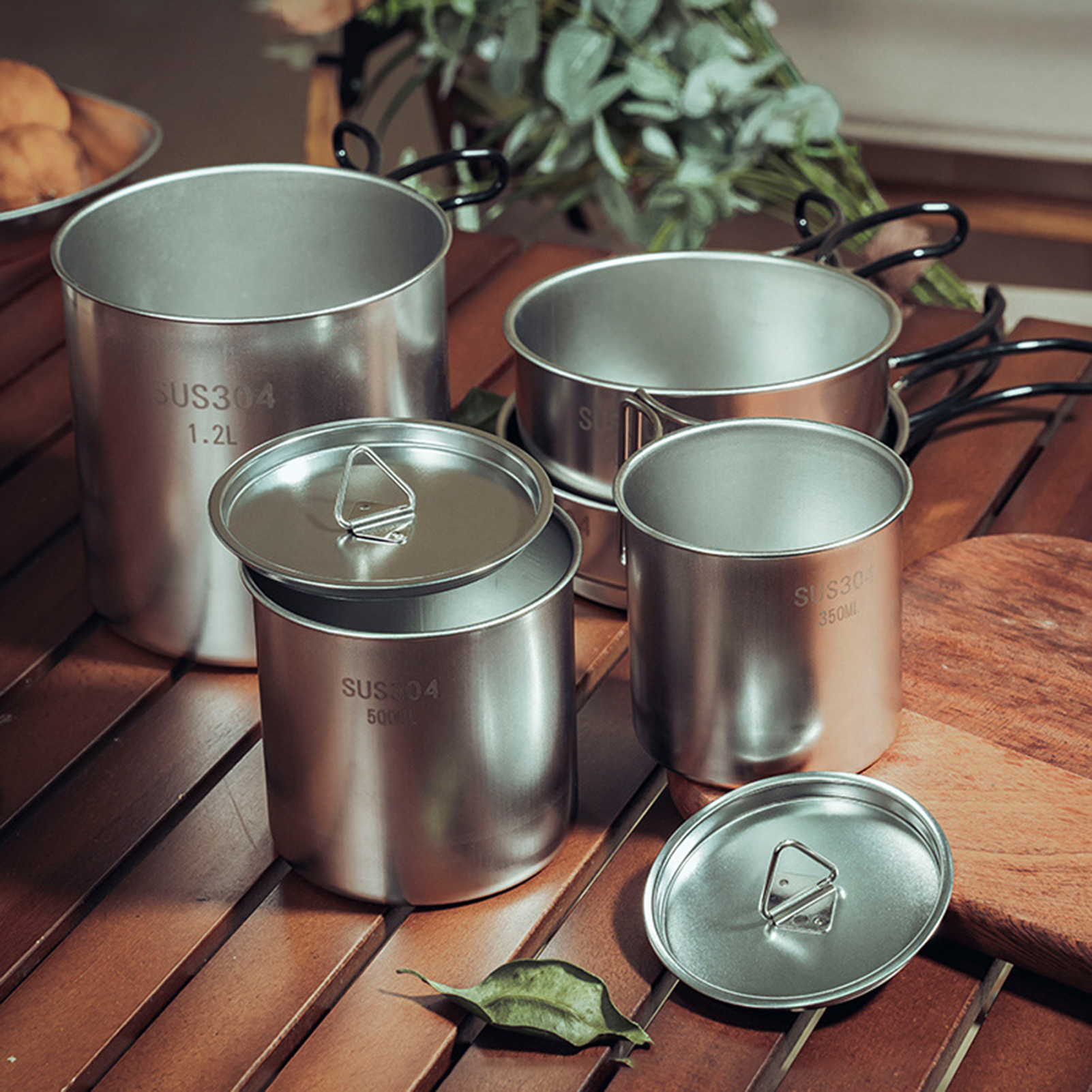 Stainless Steel Camping Cookin - огляд і ціна Camping Cooking And Drinking