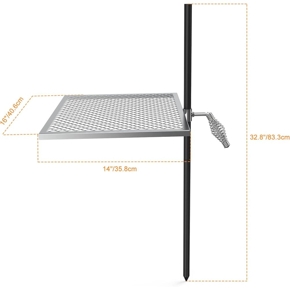 Adjustable Open Fire Grill Gra - огляд і ціна Camping Cooking Open Fire