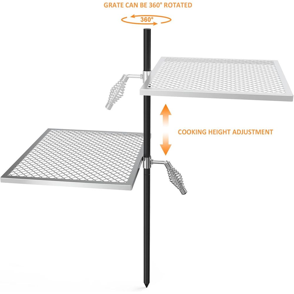 Adjustable Open Fire Grill Gra - огляд і ціна Camping Cooking Open Fire
